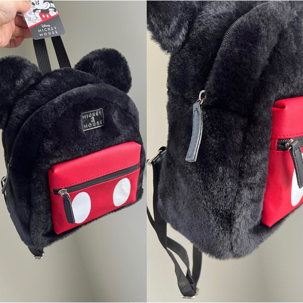 NWT🔖Disney Mickey Mouse Backpack Cute Red/Black Cute Bag Kid Kawaii Gift